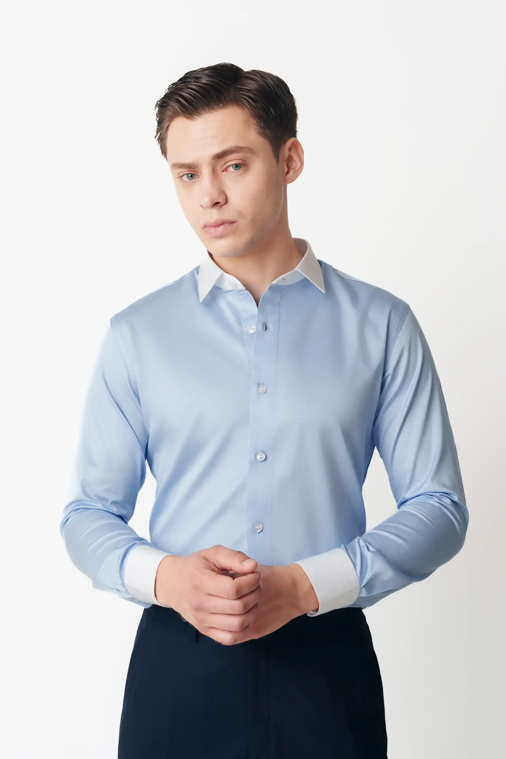 Blue Cotton Shirt