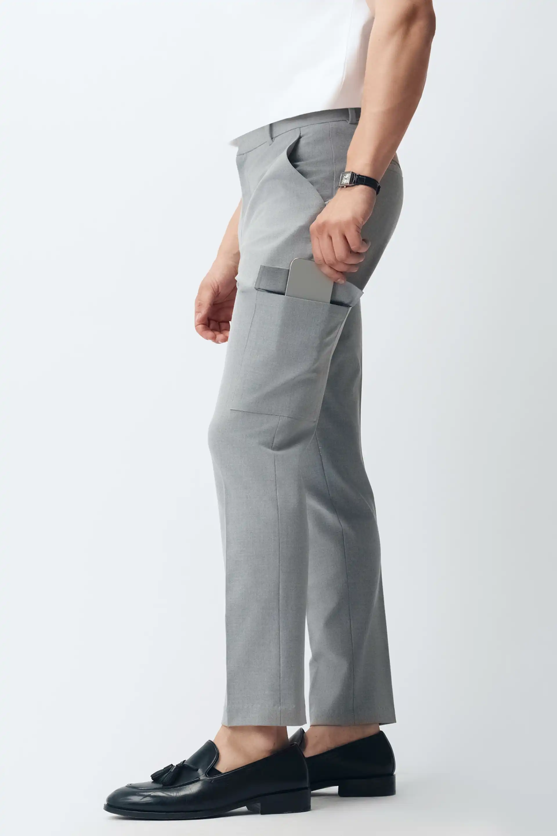 Light Grey Utility Pants