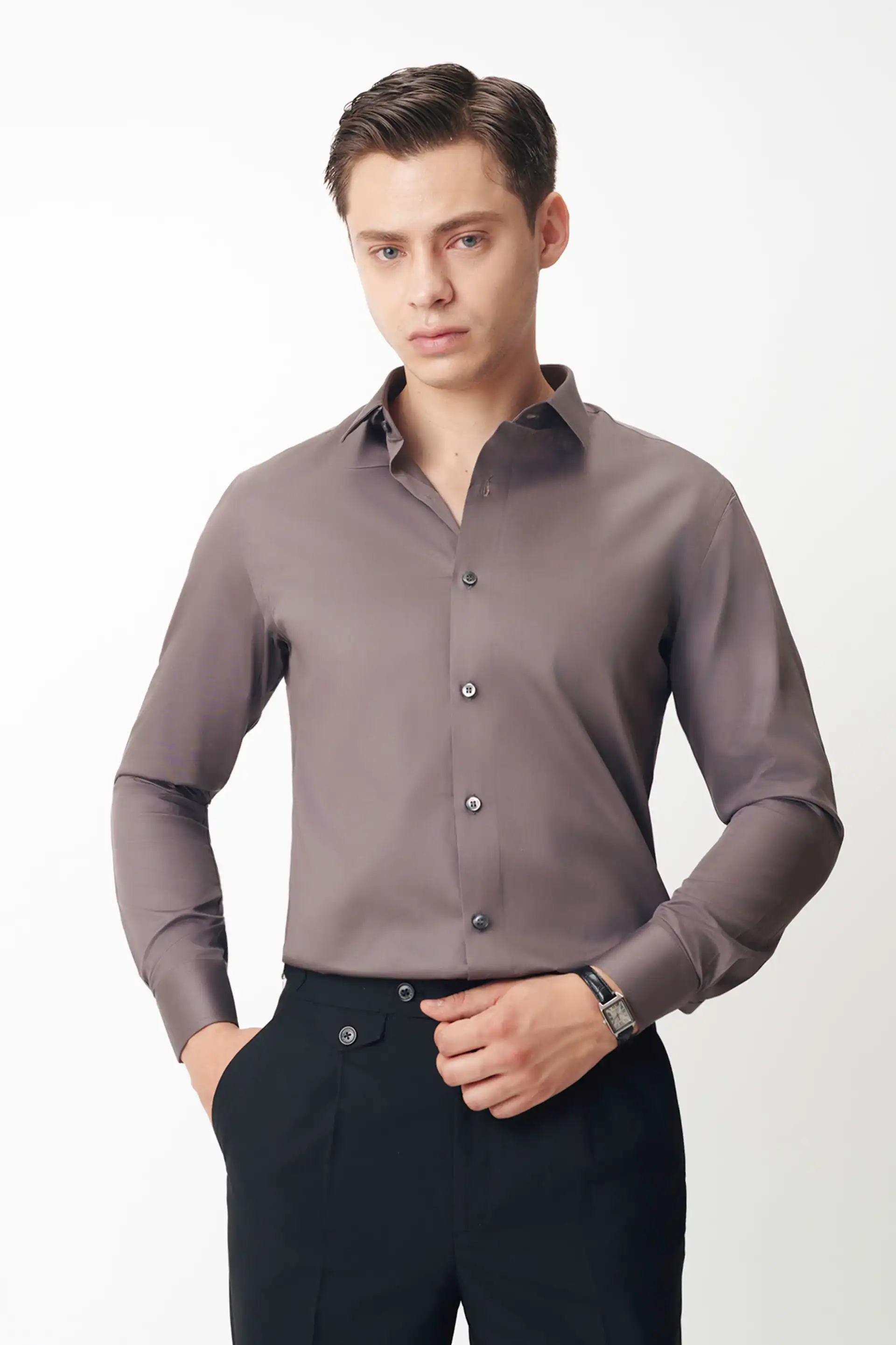 Dark Brown Classic Shirt