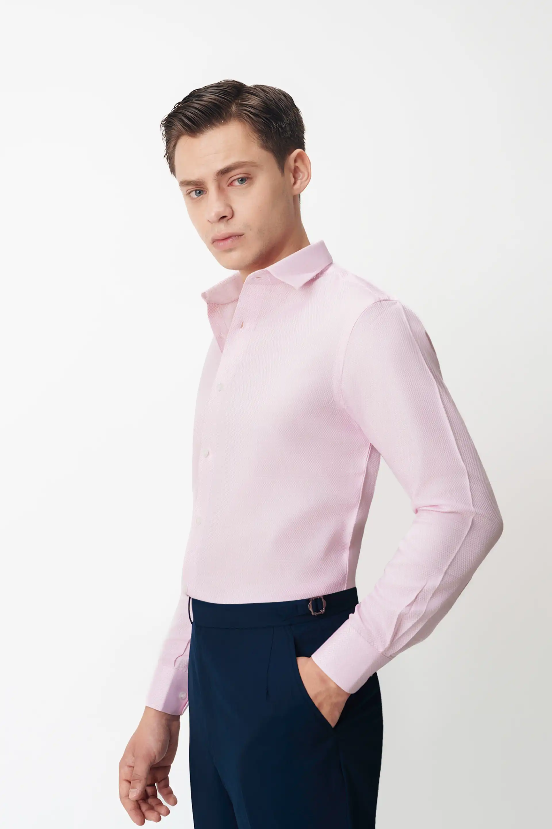 Pink Structured Shirt