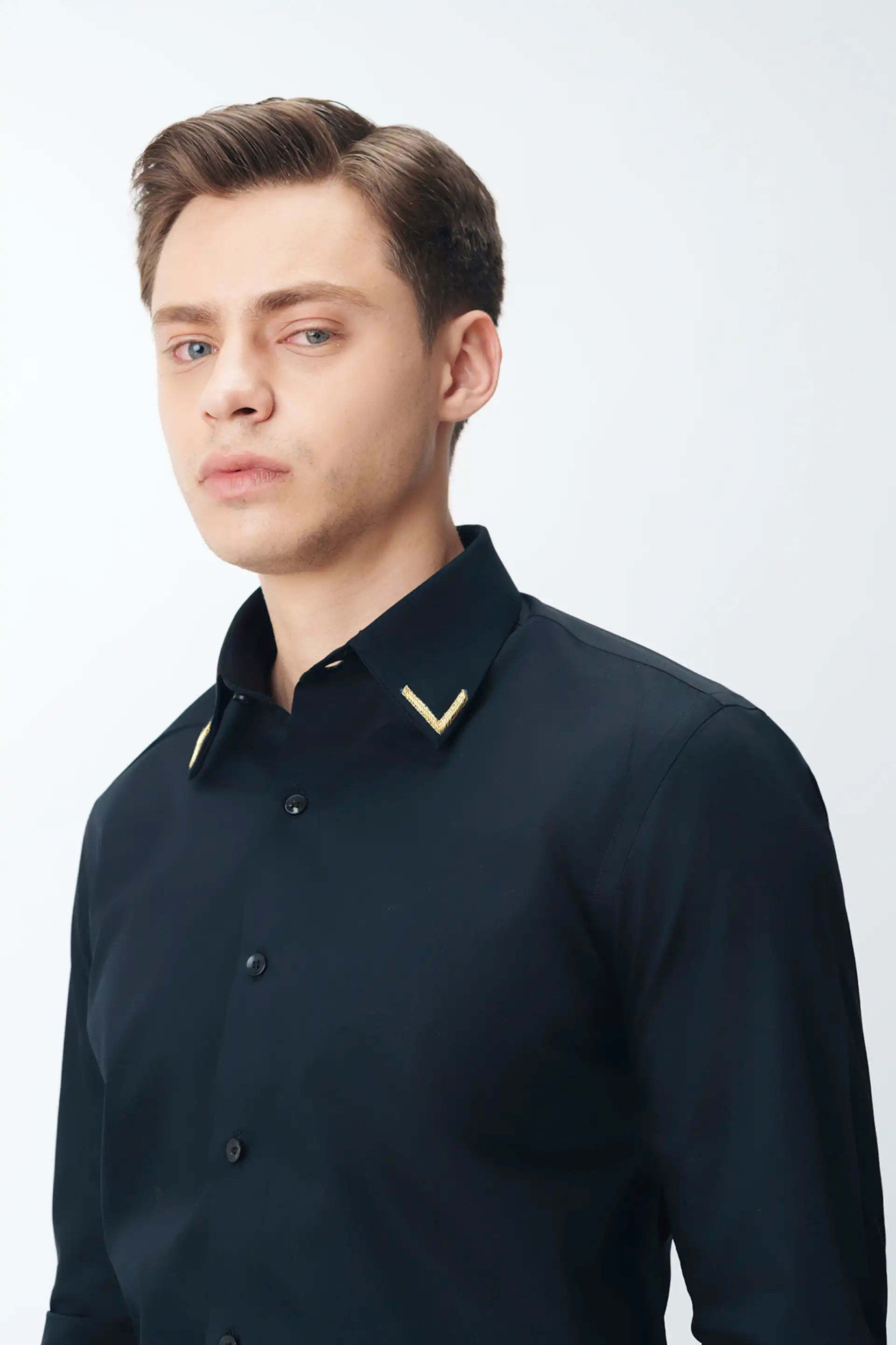 Black Handwork Shirt