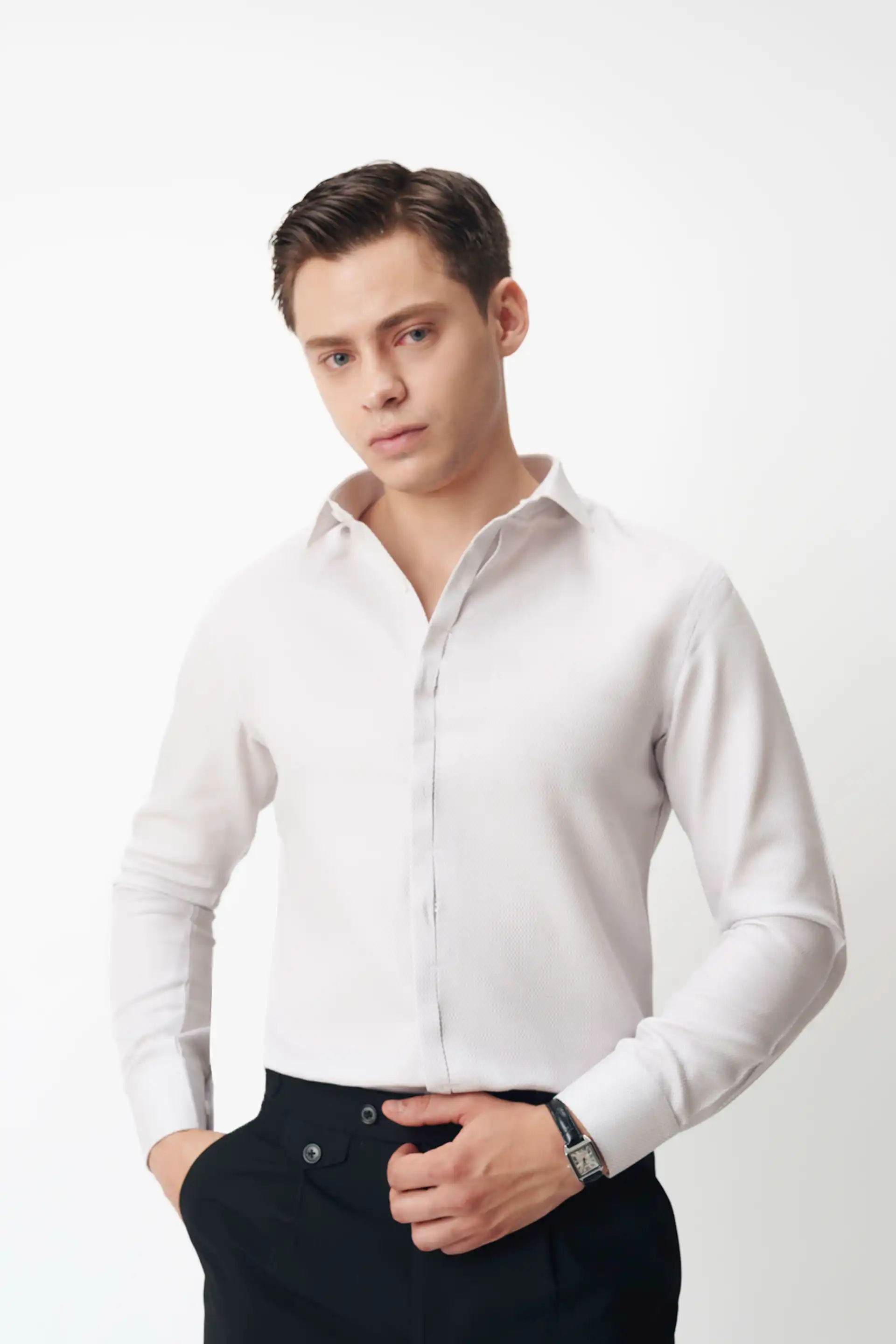 Brown Structured Shirt