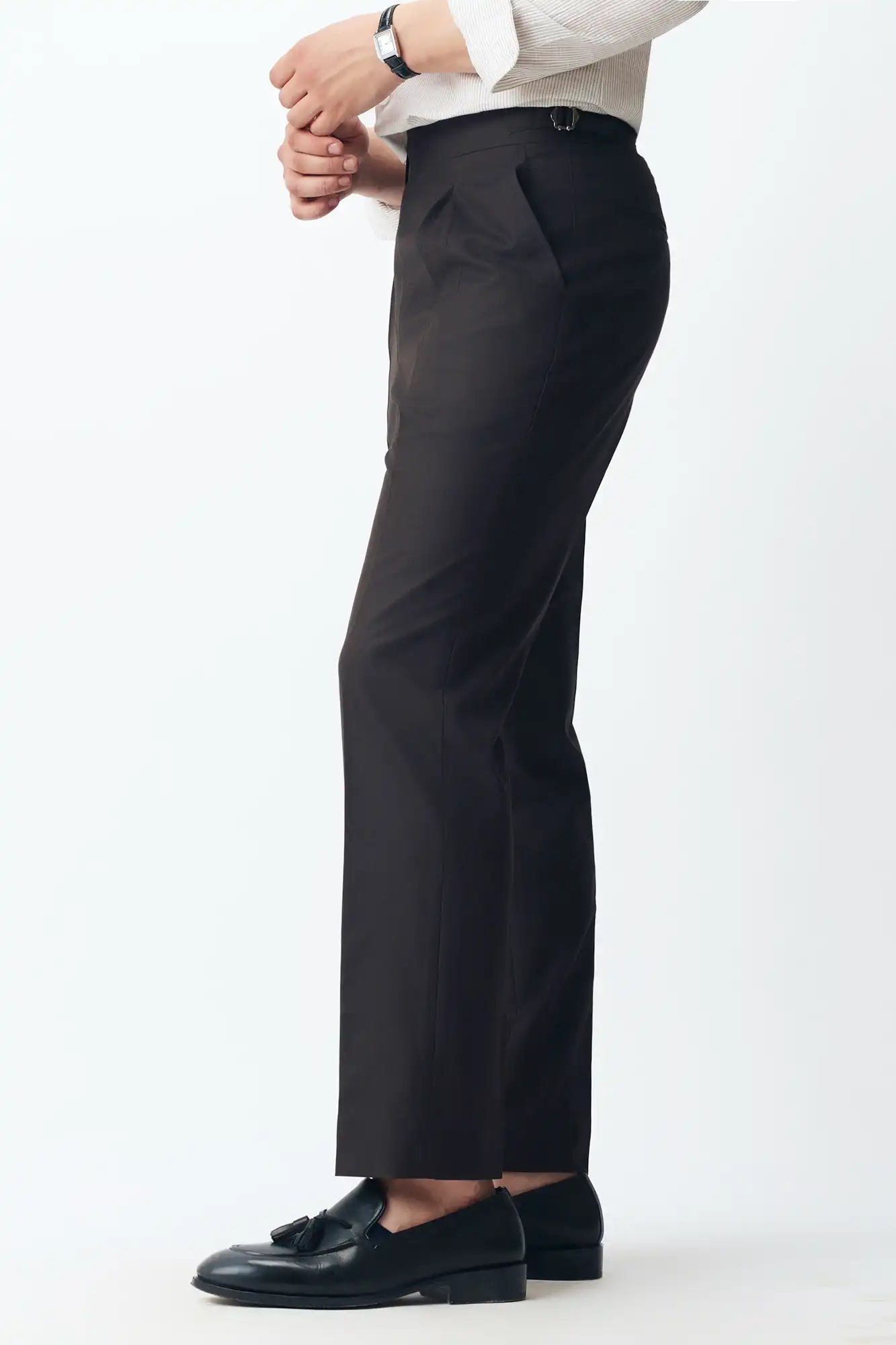 Dark Brown 2 Inch Belt Neapolitan Pants