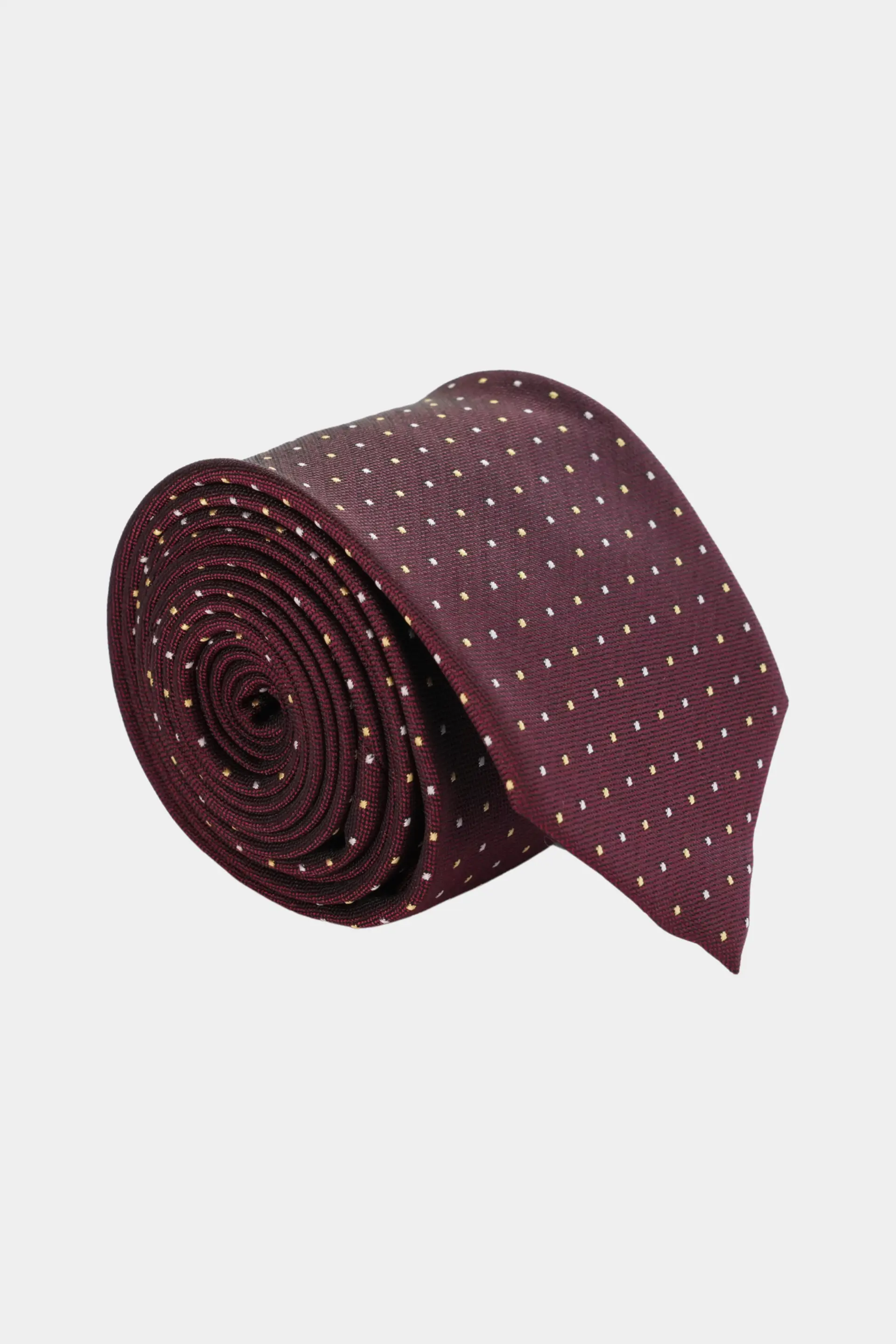 Maroon White Tie